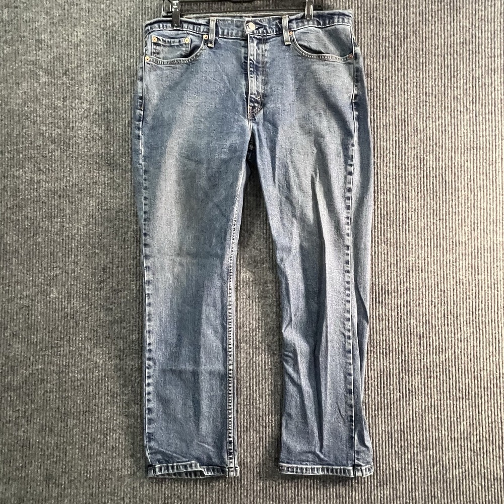 Levis 514 Jeans Mens 36x30 Blue Light Wash Straight Leg Denim Pants
